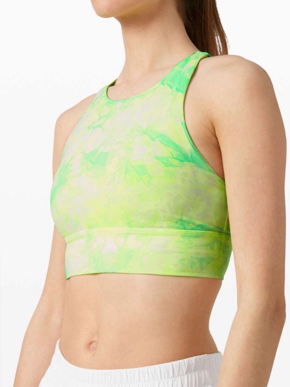 Lululemon Energy Bra High Neck Long Line Shibori *Medium Support B-D